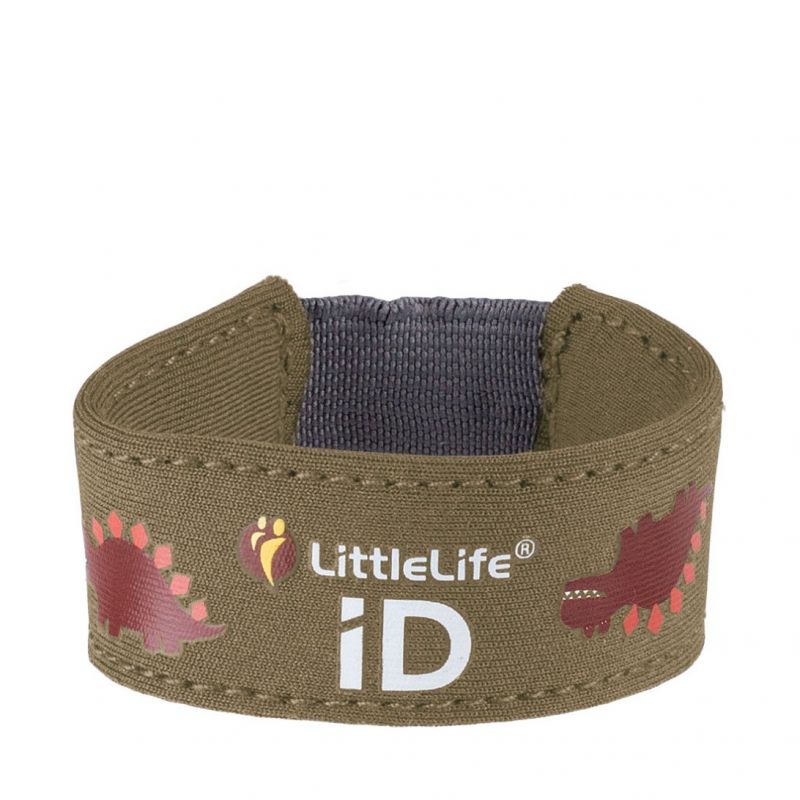 LittleLife Safety iD Strap - Hnědá, dinosaurus