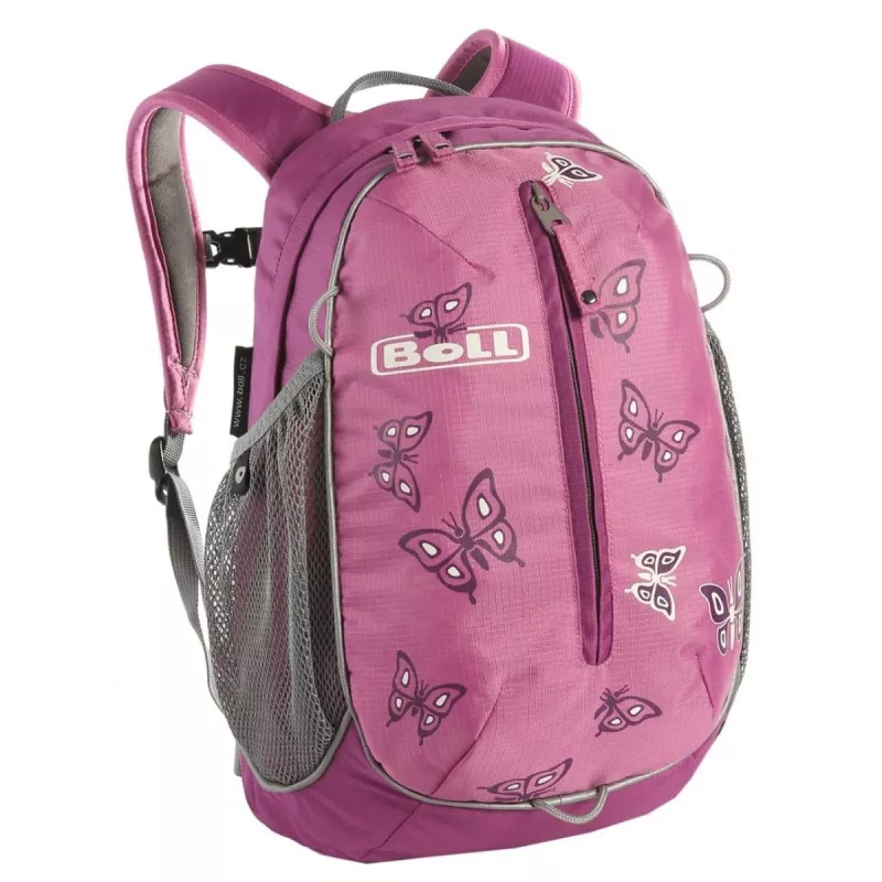 Růžový dětský batoh Boll Roo 12 - Motýli